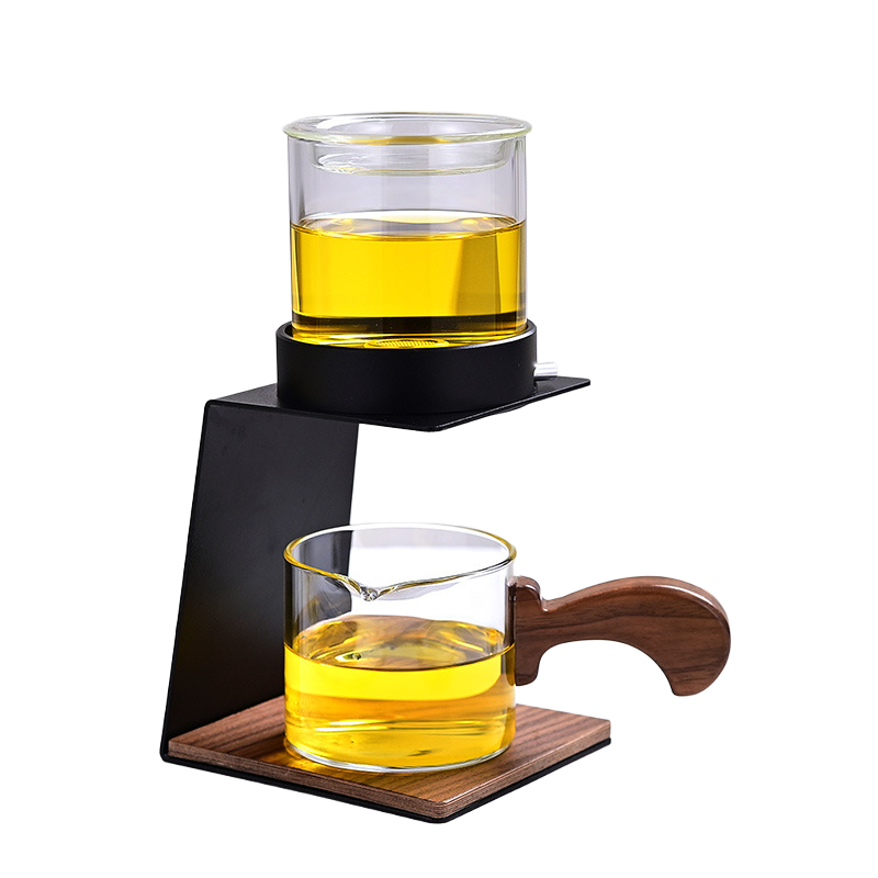Effortless Magnetic Glass Gongfu Tea Set with Automatic Infuser