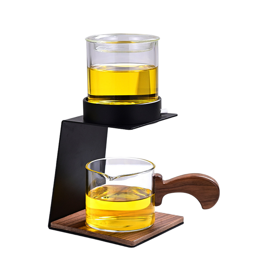 Effortless Magnetic Glass Gongfu Tea Set with Automatic Infuser